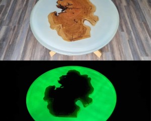 Table basse phosphorescente